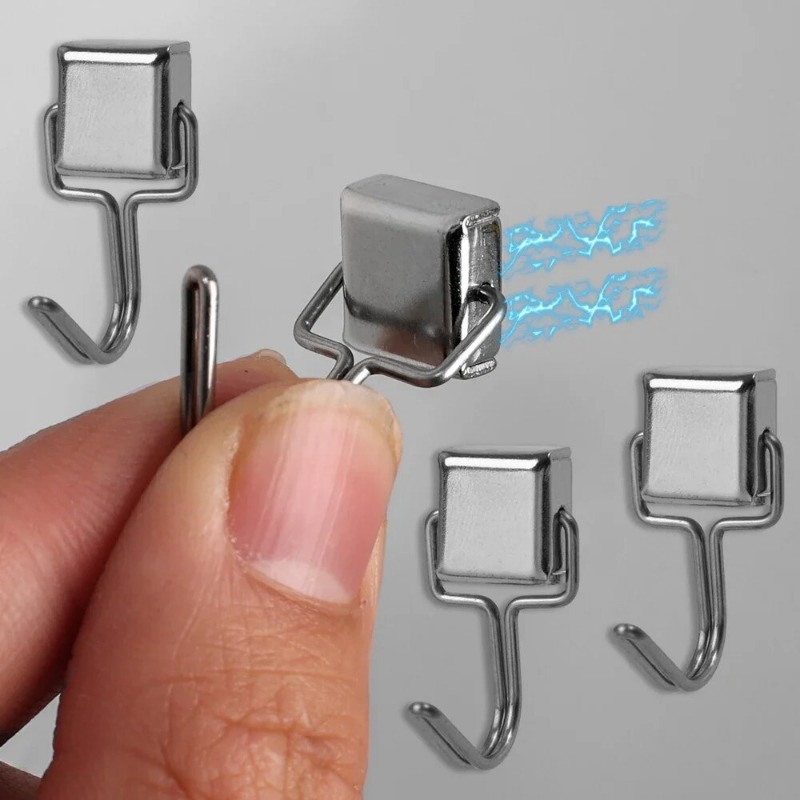 1-10 chiếc móc vuông móc đựng khả năng chịu tải đa năng móc đựng đồ treo tường