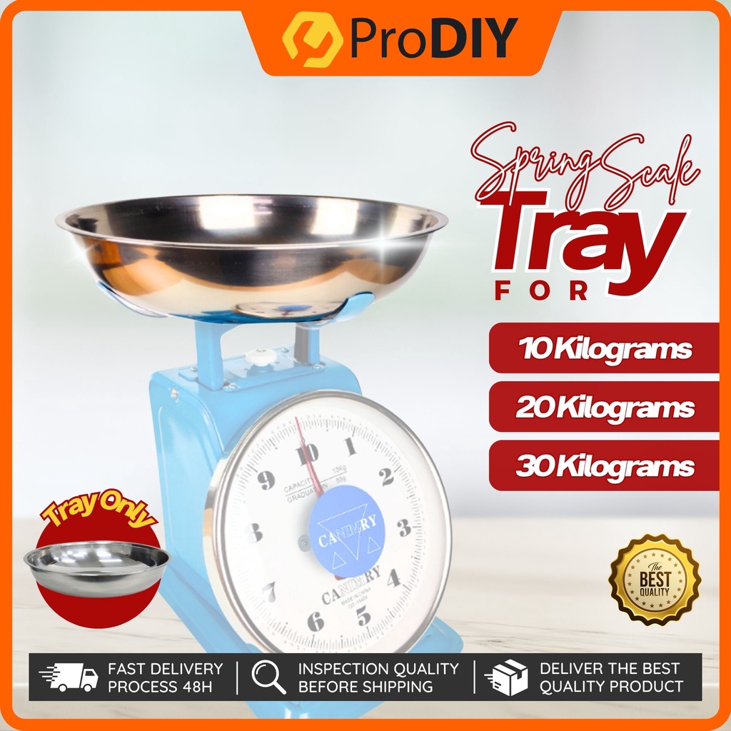 Spring Scale Replacement Stainless Steel Tray Only for 10KG 20KG 30Kg ...