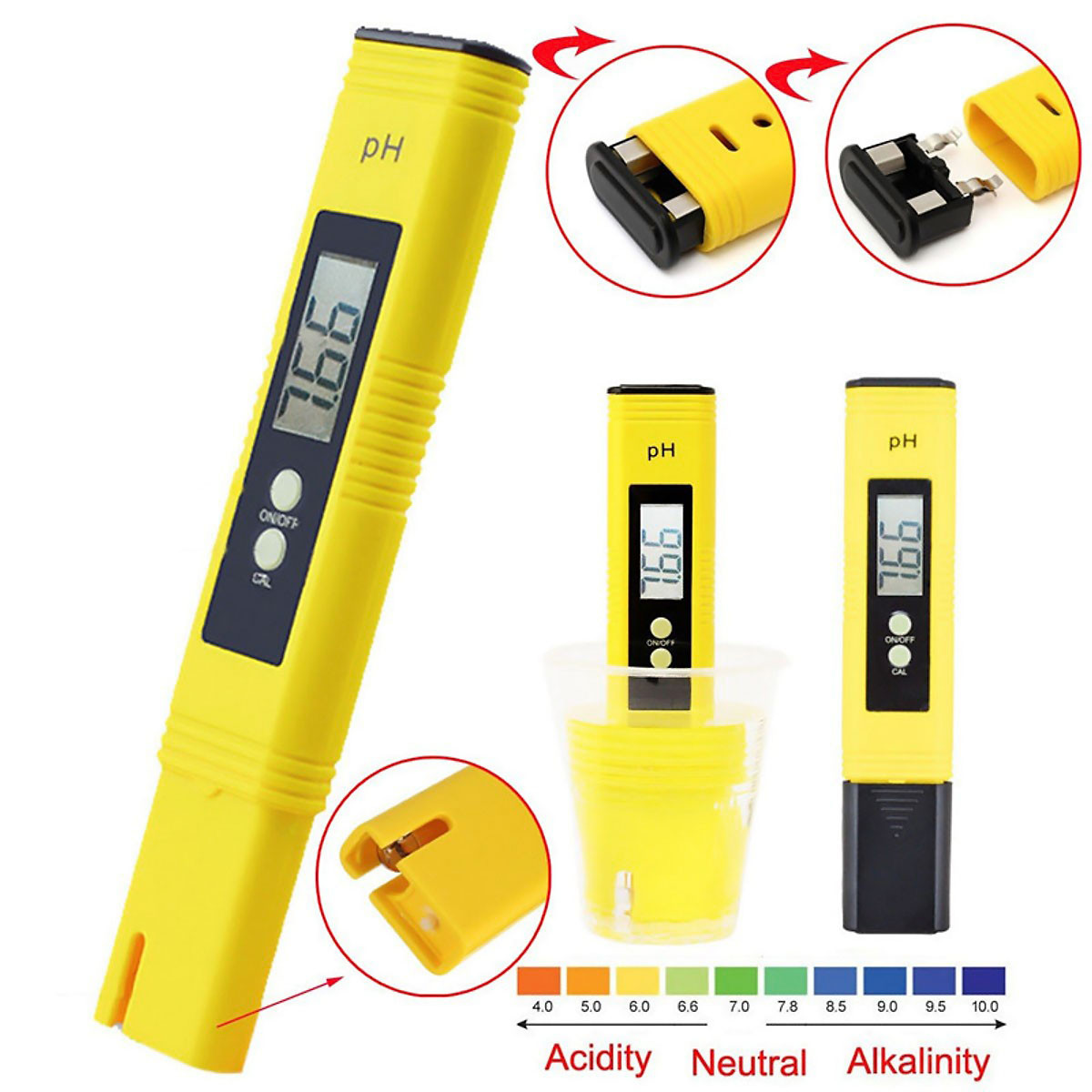 Bút Đo Độ PH Của Nước (Dung dịch thủy sinh, bể cá ...) ( Máy đo ph, dụng cụ đo độ PH )