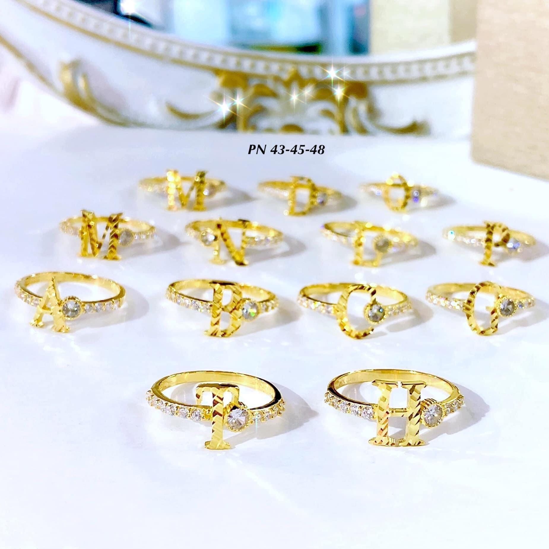 [HCM]Nhẫn nữ đẹp nhẫn đính đá mạ bạc không phai màu nhẫn vàng non nhẫn vàng 24k vàng 18k đá pha lê vuông siêu xinh xắn sang trọng nữ tính tinh tế đơn giản sắc sảo Trang Sức Miga N096