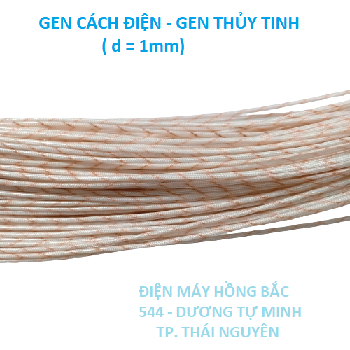 Gen cách điện sợi thủy tinh - 20 ống gen cách điện phi 1