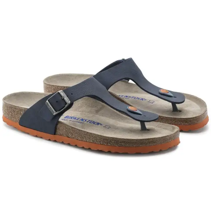 birkenstock gizeh desert soil blue