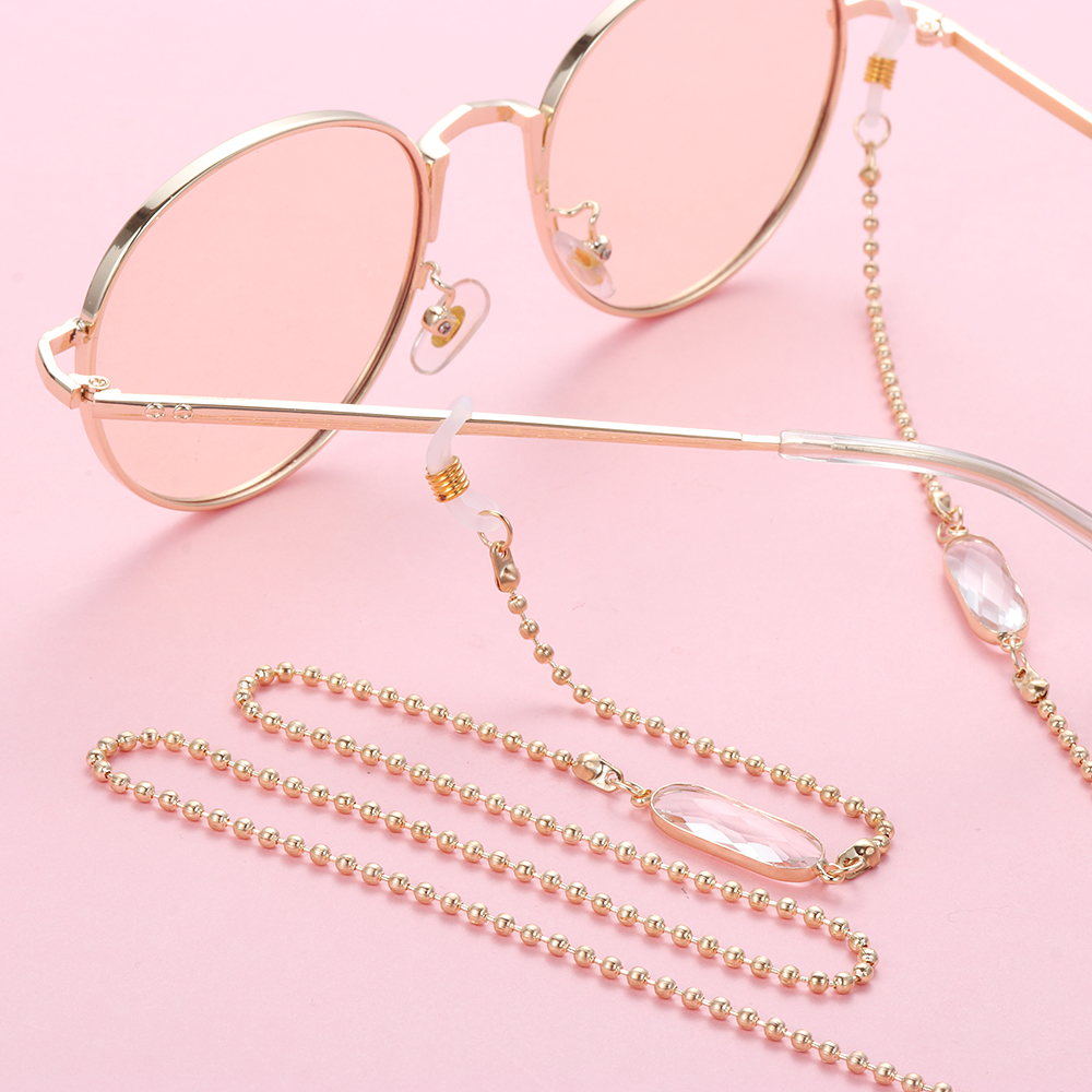 Metal Pearl Beaded Glasses Lanyard Strap Glasses Chains Sunglasses