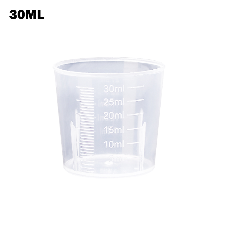 Graduated Measuring Cup Transparent Plastic Cup Kitchen Bar Supplies For Baking Beaker Liquid Without Handle Measuring glasses