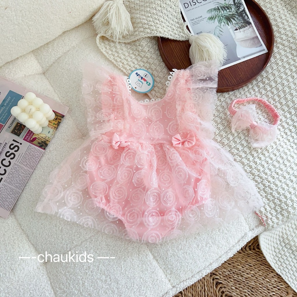 BODY KÈM TU BAN HOA REN NỔI (ROSE)