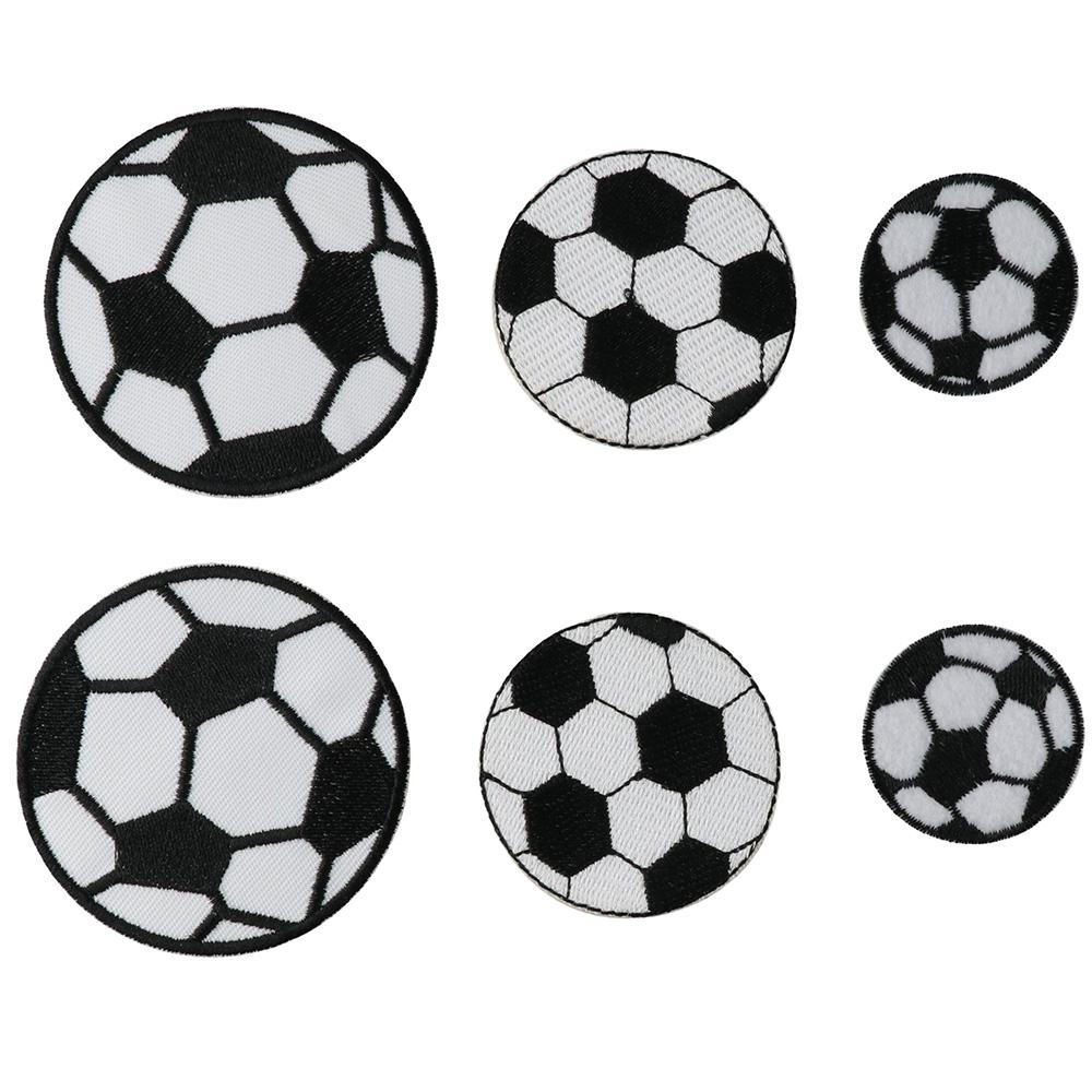 MAXG 15 PCS Football Iron on Patches Soccer Ball Embroidered