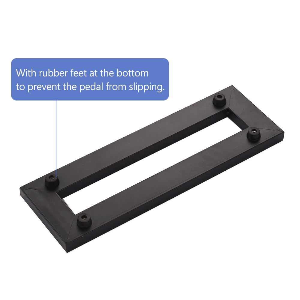 Guitar Effect Pedal Board Holder Pasting Plate with Fastening Tapes Cable Tie Patch