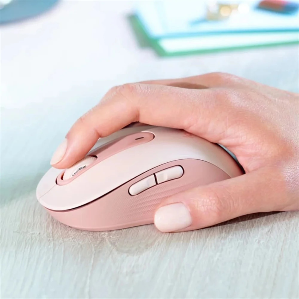 【100% Original】Logitech M650L wireless mouse Wireless Bluetooth Office Mouse Support multi