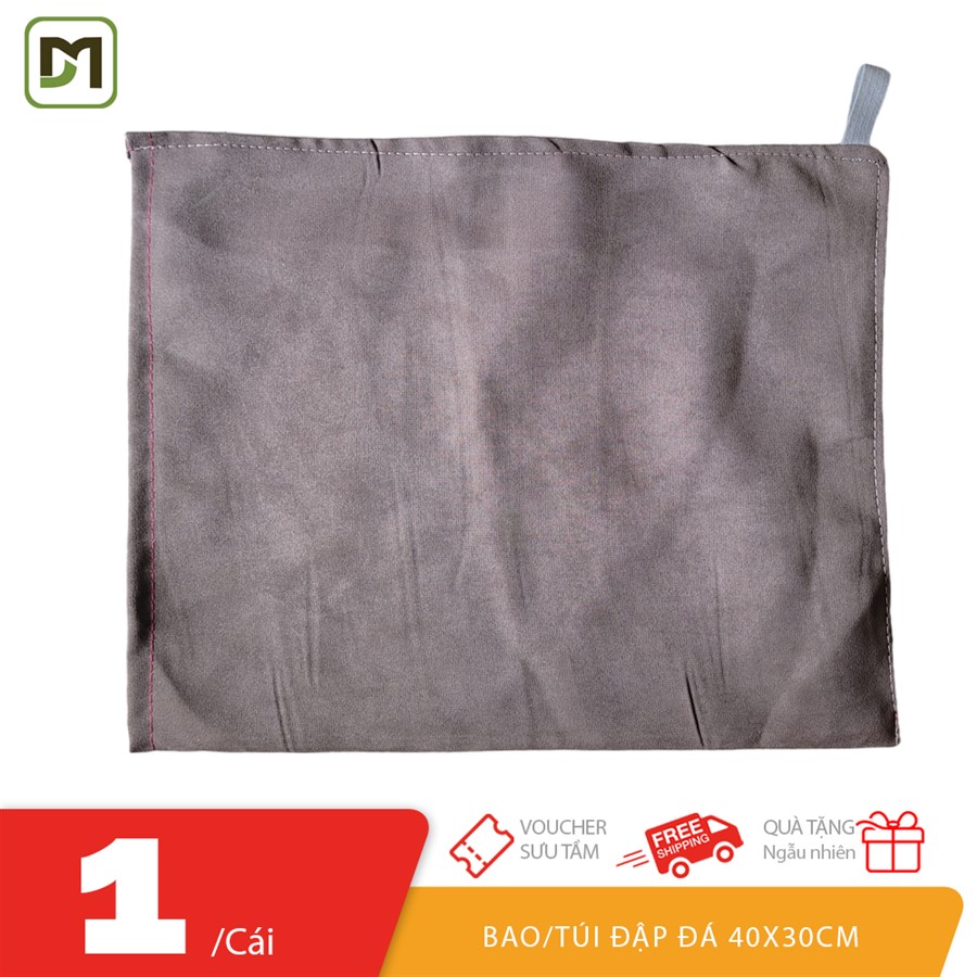 Bao đập đá vải dù chống thấm túi lớn 40x30cm dày dặn