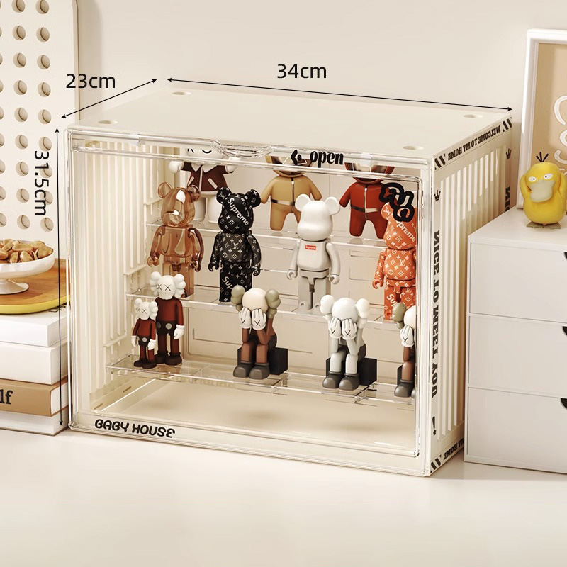 Blind box storage, display shelf, box, figure cabinet, acrylic toy building block, household doll storage box