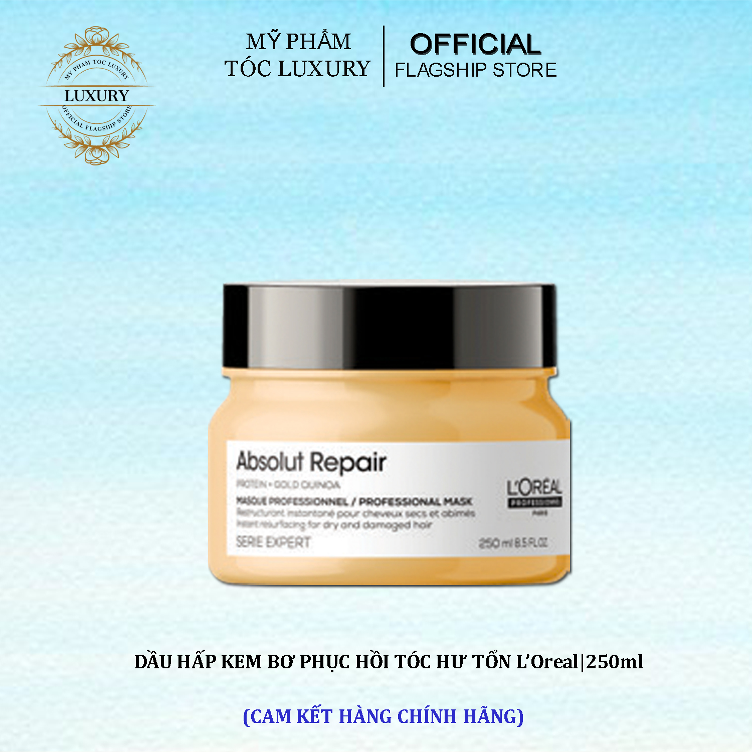 Dầu hấp loreal professionnel phục hồi tóc hư tổn Absolut Repair 250ml