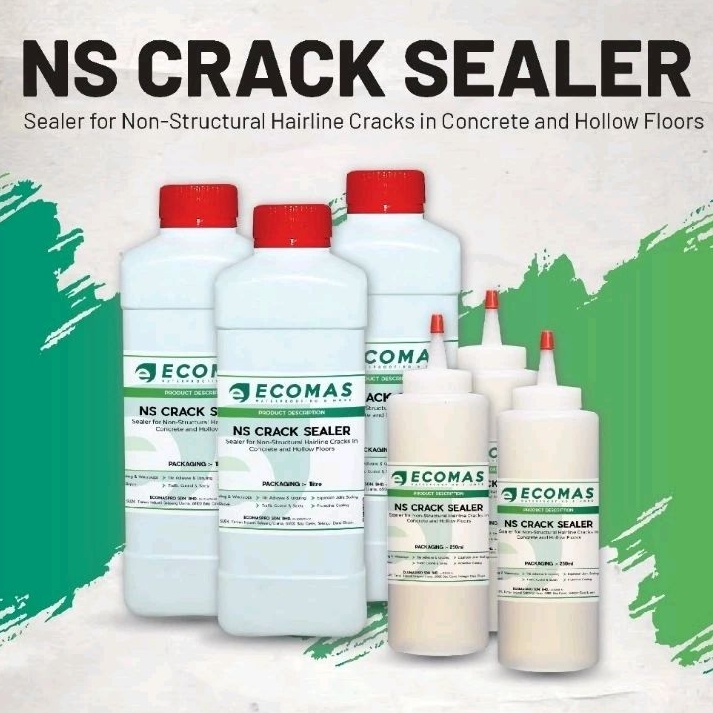 NS CRACK SEALER (250ml / 1Litre pack) Waterproof Penetrating Sealer for ...