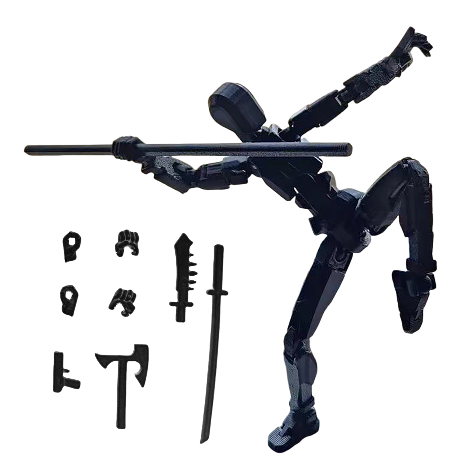 Art Model with Movable Joints Joint Man Action Figure Flexible Multi-jointed Robot Action Figure for Home Decor