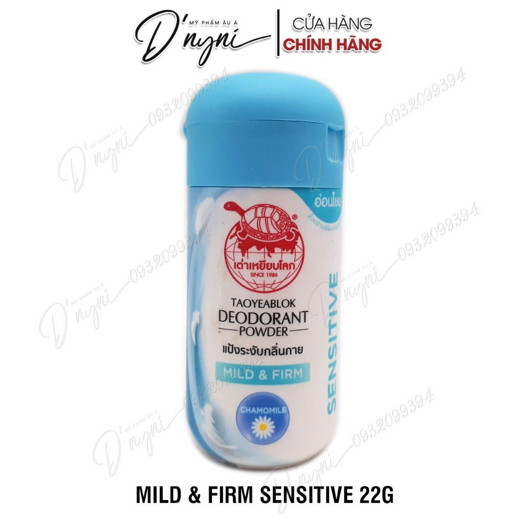Phấn khử mùi nách thần thánh Con Rùa Taoyeablok Deodorant Powder Thái Lan 22g