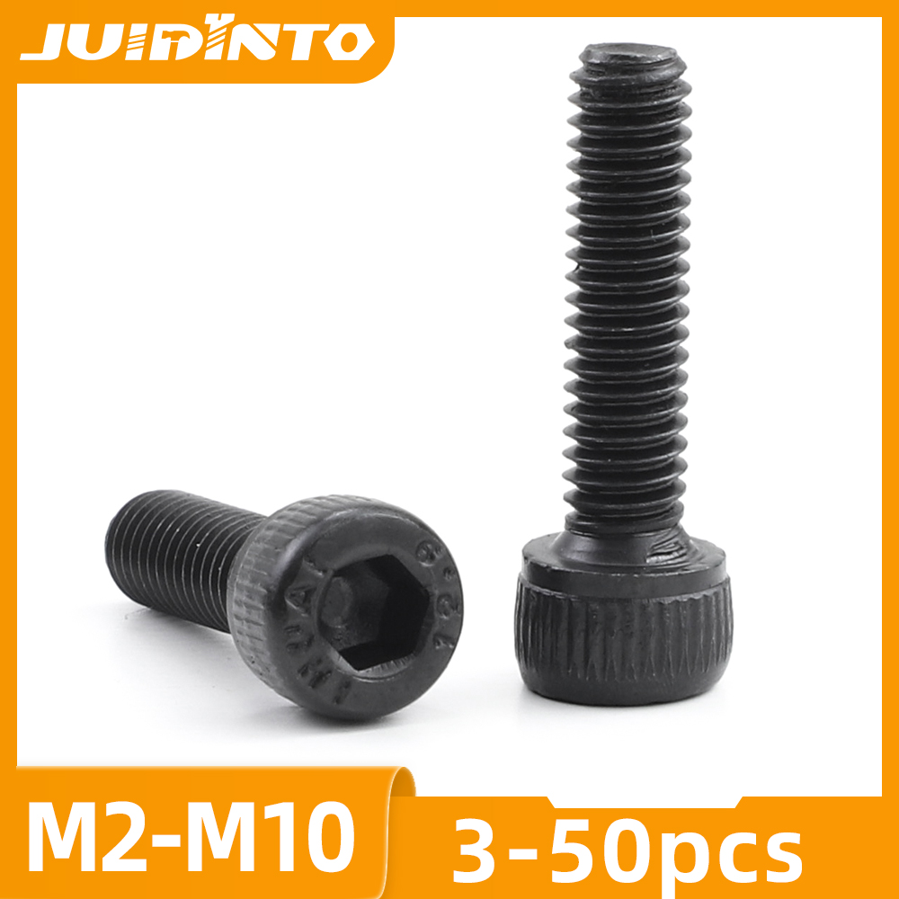 Juidinto%203-50pcs%20Hex%20Socket%20Cap%20Screw%2012.9%20Carbon%20Steel%20Allen%20Screw%20M2-M10%20Hex%20Cap%20Screw%20Bolt%20For%20Motorcycle%20Car%20-%20Image%204