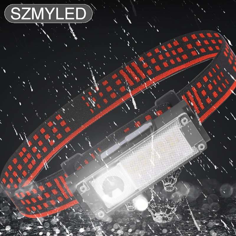 Xpe+led Headlamp 4 Mode Type-c Rechargeable Outdoor Super Bright Headlight Torch With Indicator Light