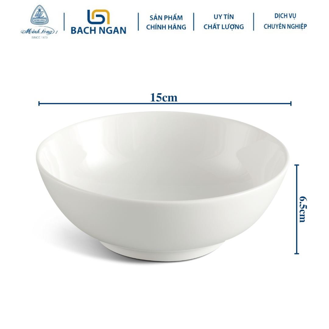 Tô Thấp Minh Long 15 cm Jasmine Lys Trắng Ngà