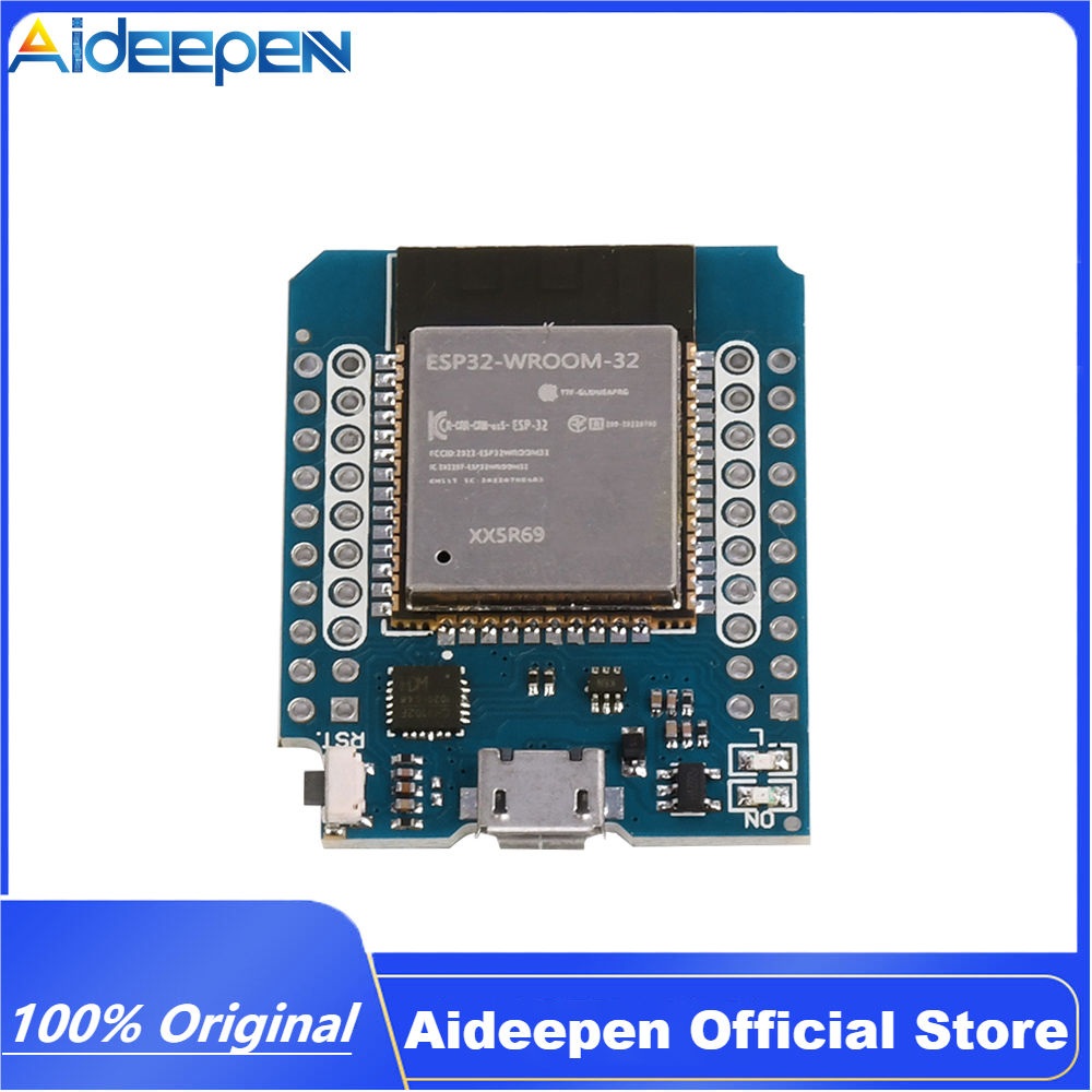 Aideepen ESP32 D1 Mini ESP-32 WiFi+Bluetooth Development Module Board Base on ESP8266 Fully Functional Compatible for WeMos D1 Mini