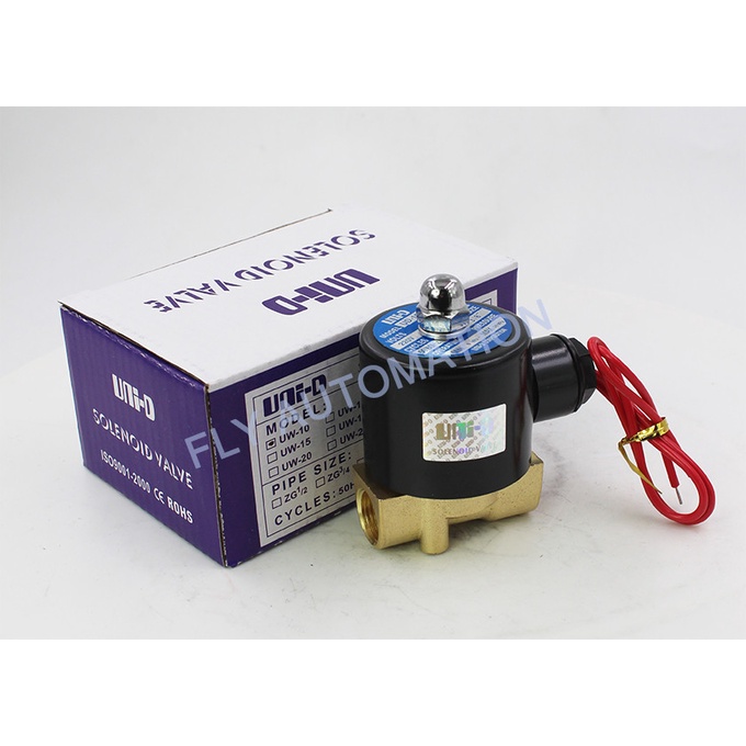 (Ưu đãi lớn) Van điện từ ren 17mm( 3/8 inh ) UD-10 220v Hàng Nhập Khẩu