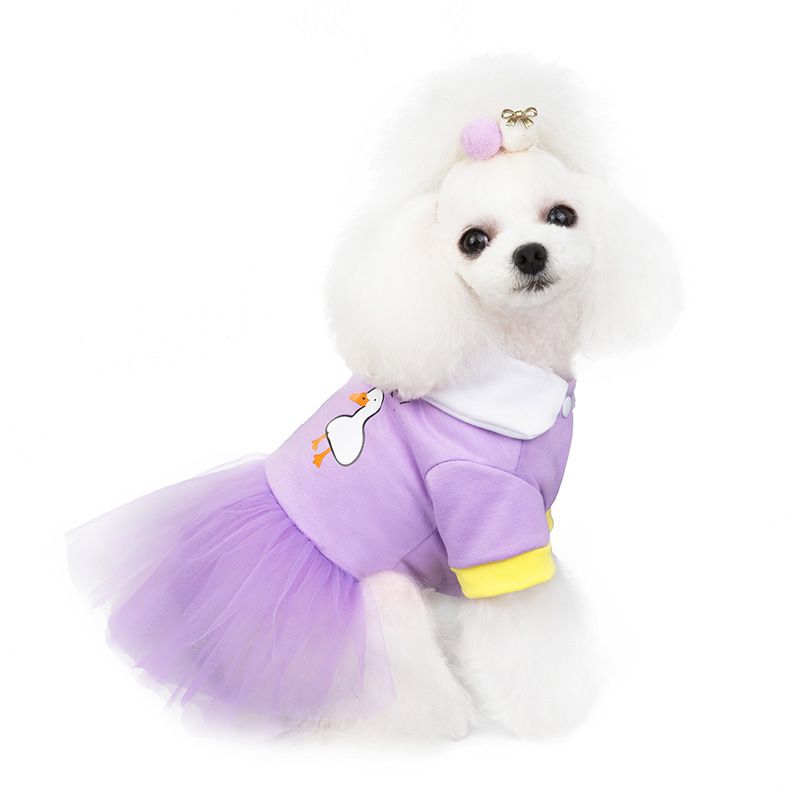 váy đầm ngỗng ren xòe cho chó mèo - T3 PETS SHOP