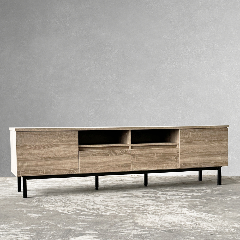 VHIVE Preston 1.8m TV (Oak 180cm TV Console Sideboard
