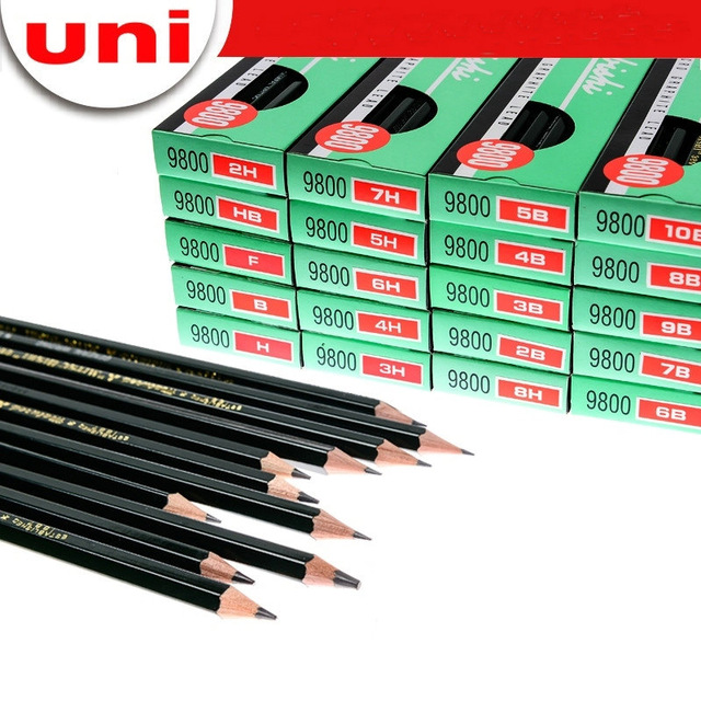 Bút Chì Gỗ Uni Mitsubishi 9800 2B / 3B / 4B ( 1 cây)