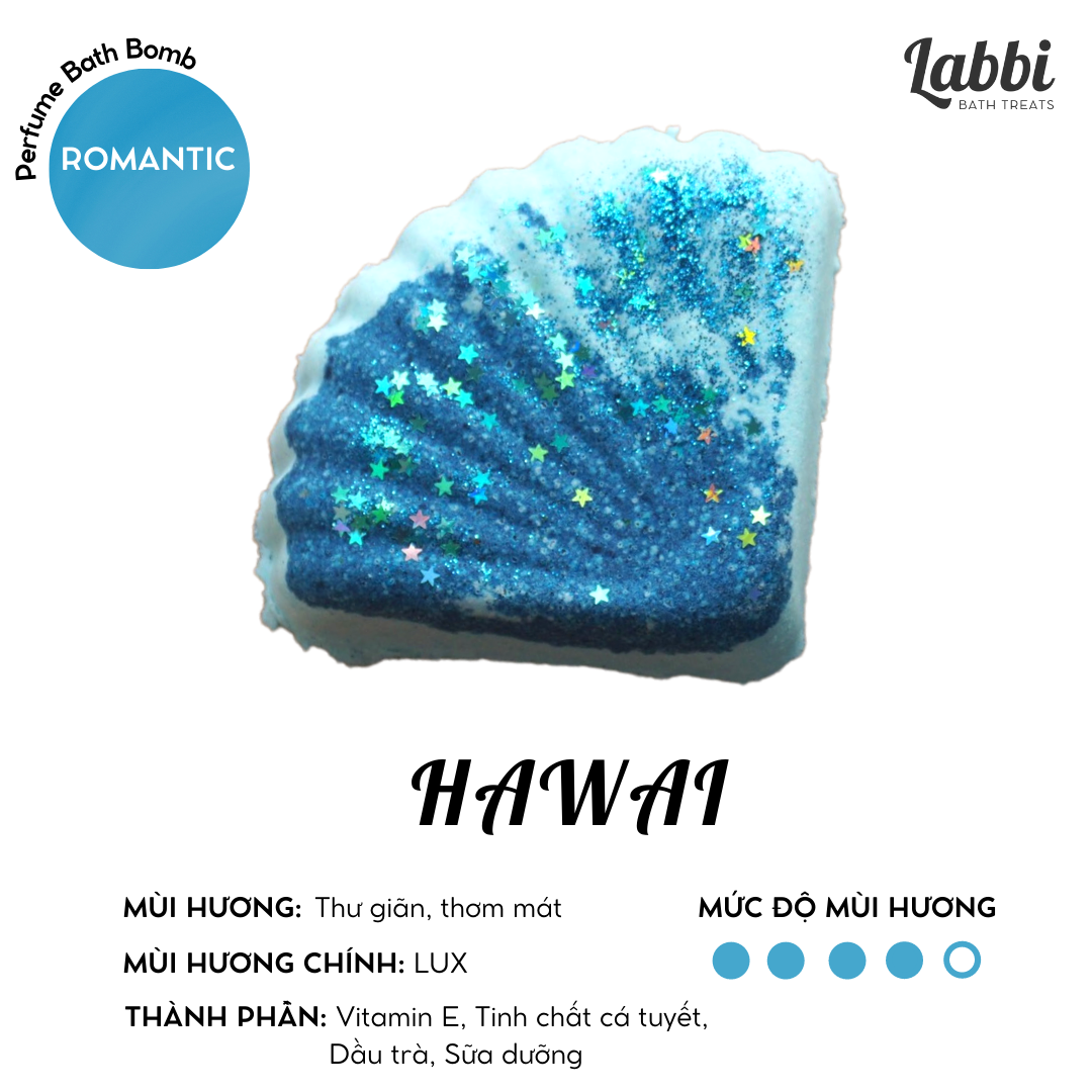 Hawai bath bomb / viên sủi bồn tắm / bom tắm