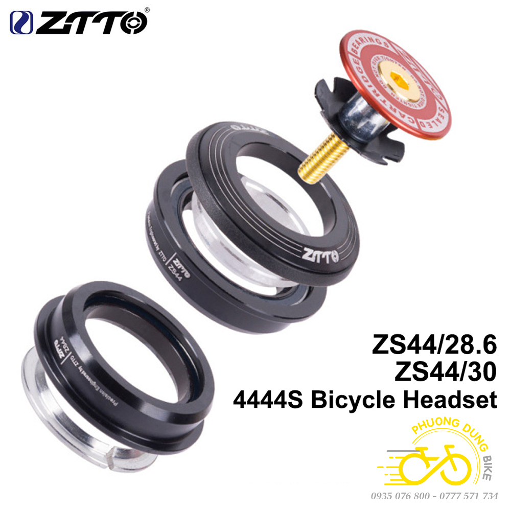 Chén cổ bát phốt thả bạc đạn xe đạp ZiTTO 44mm