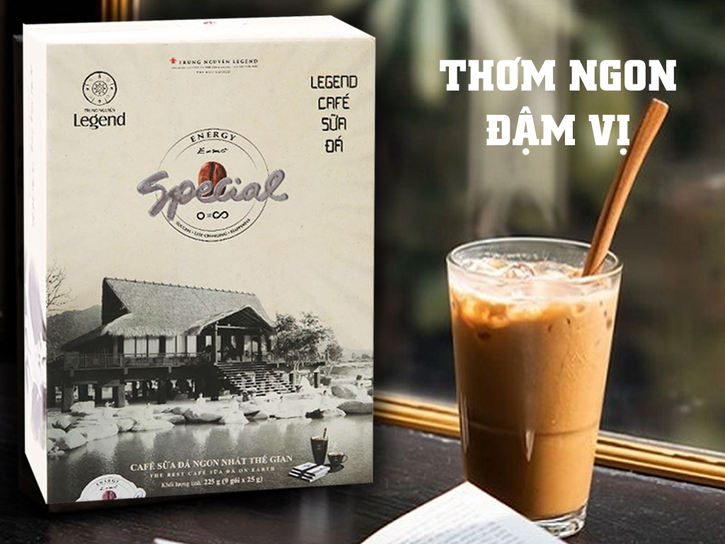 CÀ PHÊ TRUNG NGUYÊN LEGEND SỮA ĐÁ HỘP 9 GÓI x 25GR   -32500