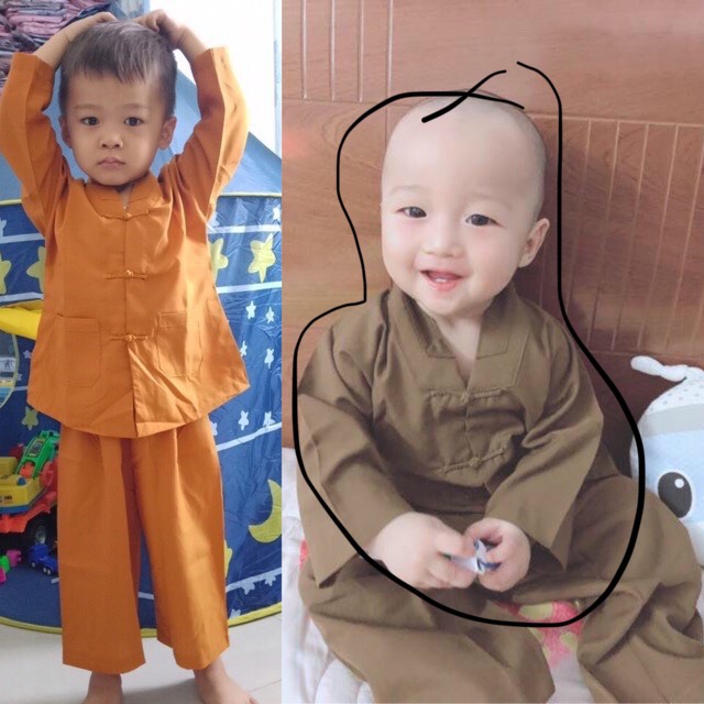 dồ lam đi chùa # la hán bé vải kate mềm