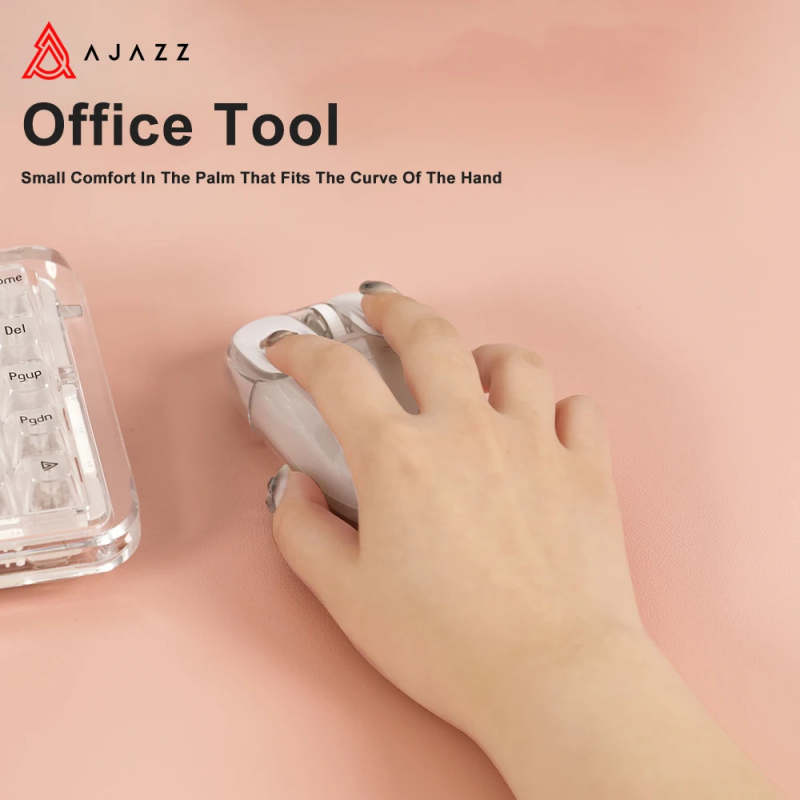 I069 Pro Trong Suốt Chuột Với chuột bluetooth không dây 1600Dpi Máy tính để bàn công việc văn phòng Chuột đèn nền RGB Có Thể Sạc Lại Chuột