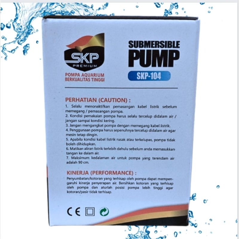SKP PREMIUM 104 pompa aquarium kolam