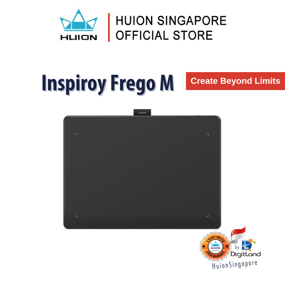 Huion Singapore Inspiroy Frego M | Graphics Drawing Tablet