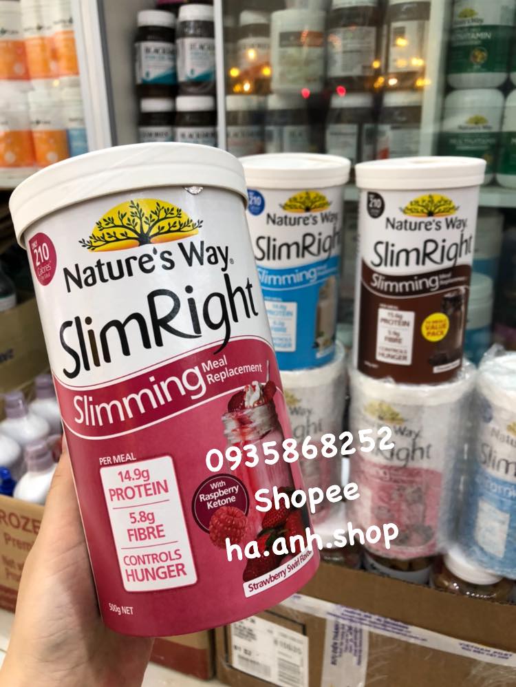 Sữa bột giảm cân SlimRight Nature's way 375g