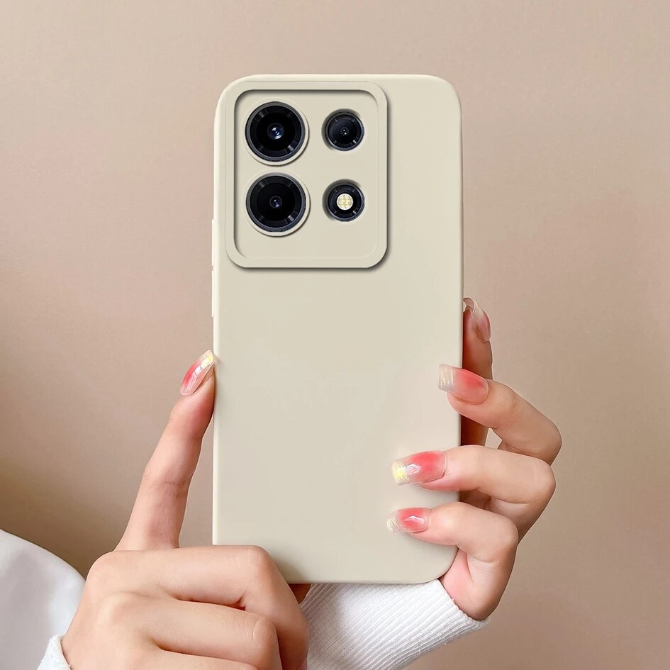 For Infinix Note 30 VIP 30 Pro Casing Back Cover Fashion Design Square Liquid Soft Silicone Solid Color Matte Shockproof Screen Protector Phone Case Infinix Note 30i Phone Shell