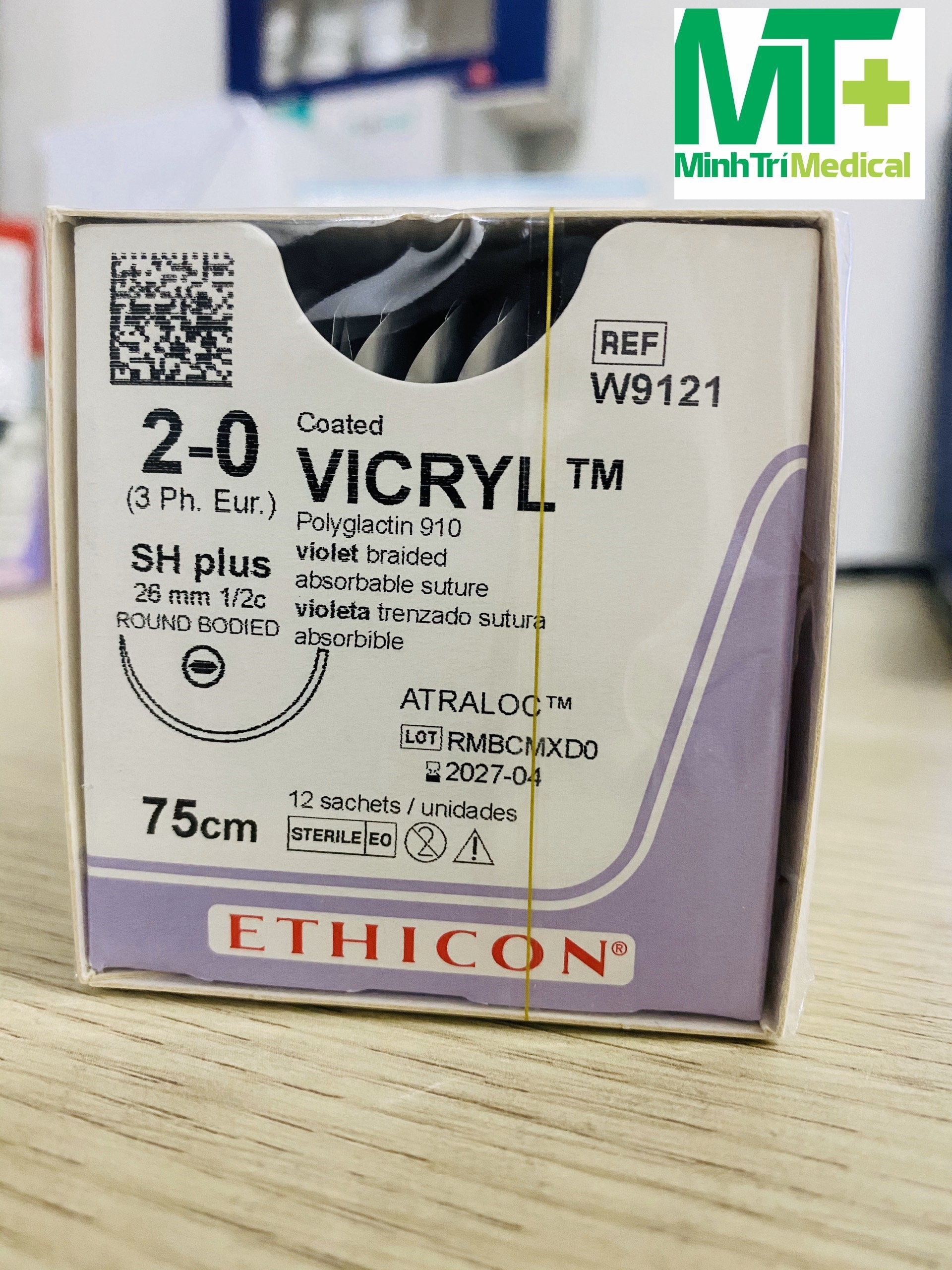 Chỉ khâu phẫu thuật Vicryl 2/0 – W9121 Chỉ tự tiêu dùng trong y tế
