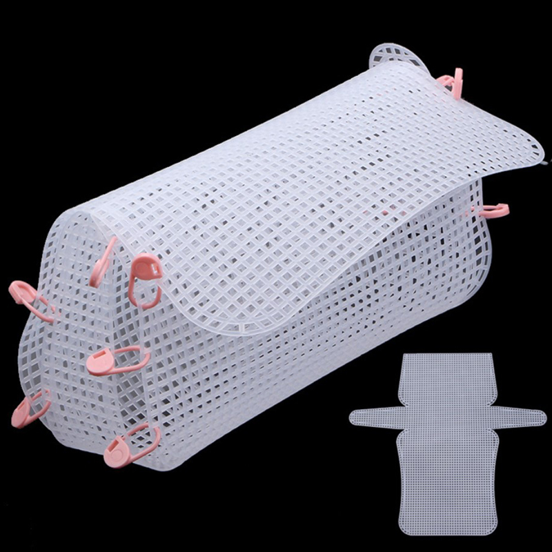 Auxiliary Knitting & Weaving Plastic Mesh Sheet Chenille Gold Velvet Diy Bag Demoo. 