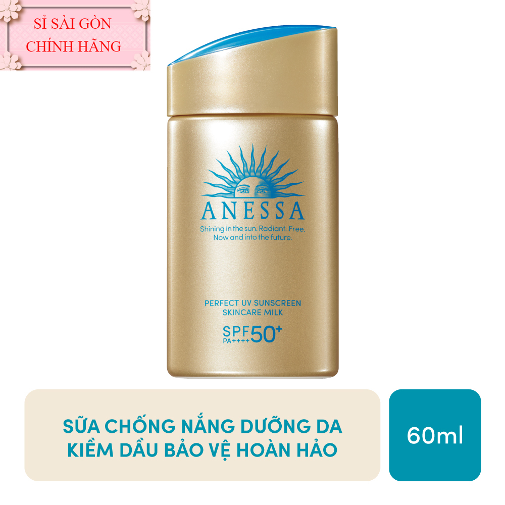 Sữa chống nắng anessa dưỡng da kiềm dầu bảo vệ hoàn hảo perfect uv spf50+ pa++++ 60ml - sisaigon