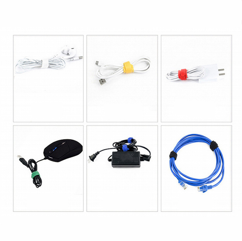 8 Chiếc Kẹp Quấn Dây Cáp Nylon Đa Năng Kẹp Quấn Dây Cáp Có Thể Tái Sử Dụng Dụng Dụng Cụ Sắp Xếp Dây Cáp