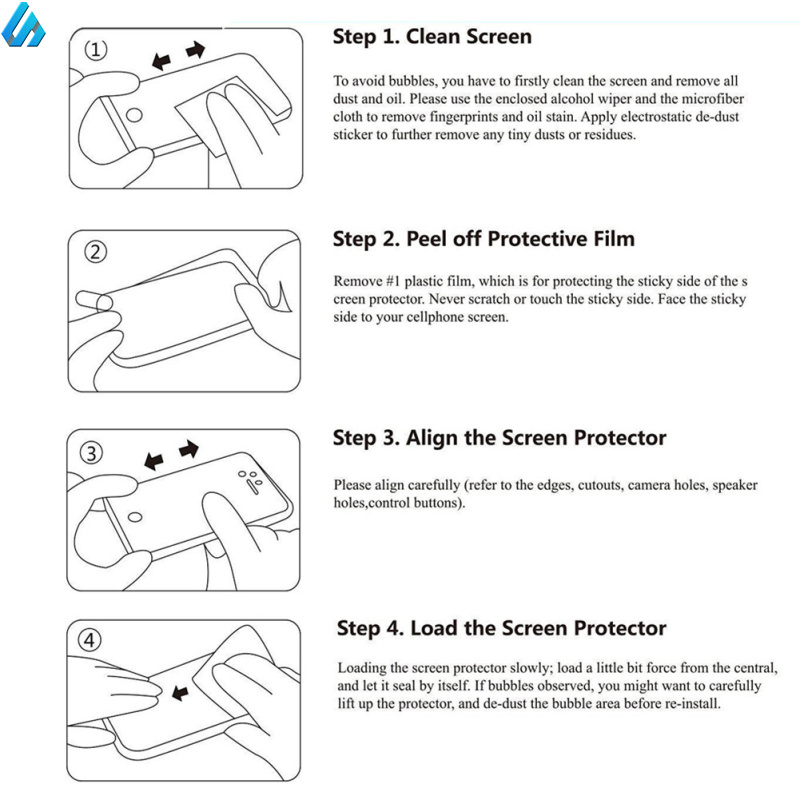 Screen Protector Tempered-Glass Screen Protector Edge To Edge Full Cover Tempered Glass Shield Easy Installation Compatible For LG V 20