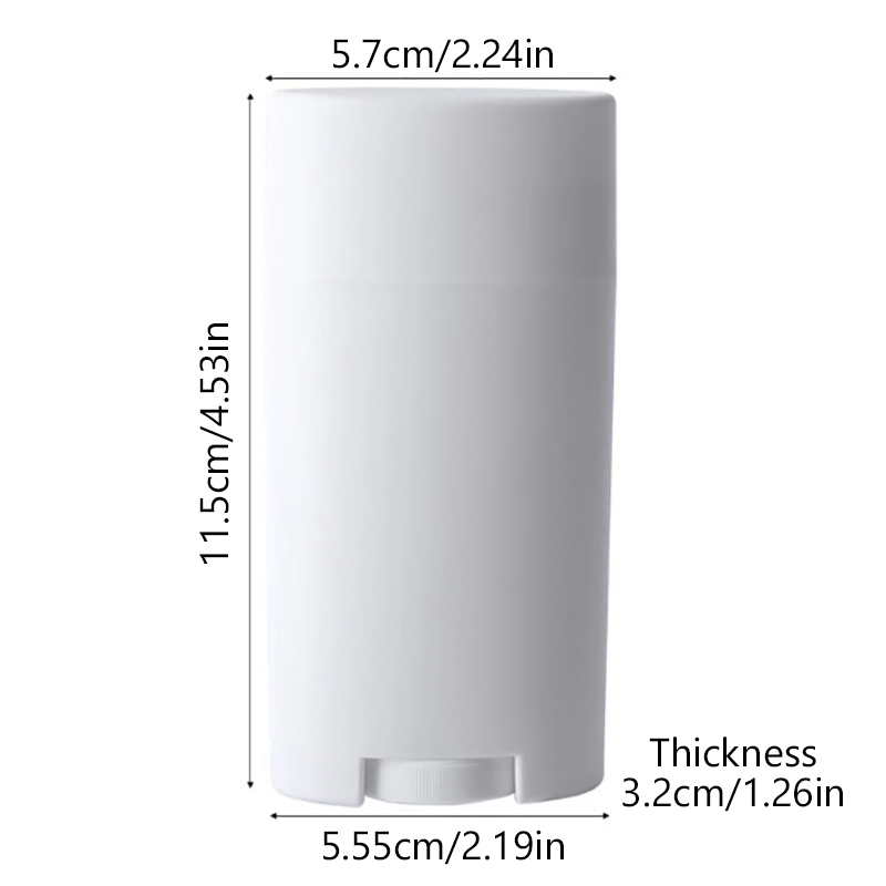 75g Refillable Perfume Deodorant Containers Empty Lip Balm Tube Plastic ...