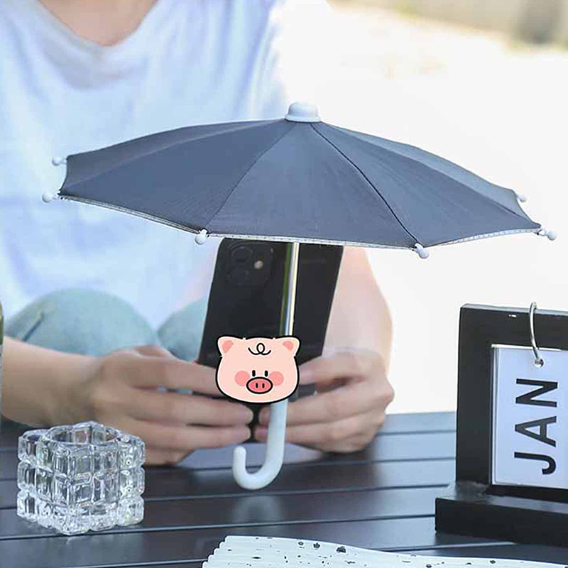 Universal Portable Mini Phone Umbrella Stand Outdoor Riding Waterproof Sunshade Mobile Phones Umbrella Bracket Holder CVFHHH. 