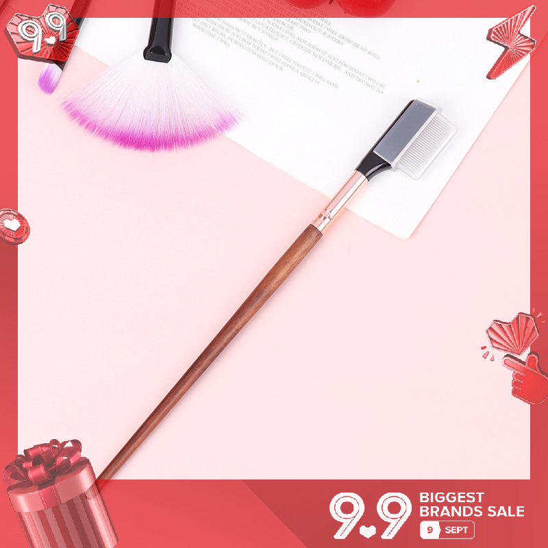 💖Refreshing Lông mi đẹp separator xách tay bàn chải lông mi Lược Mascara Curl Eye Lash thép không gỉ lông mi chải công cụ
