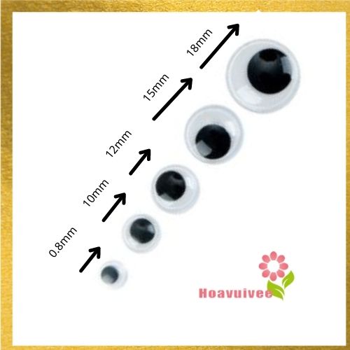 [Freeship] Mắt Thú Bông / Mắt Liếc Làm Handmade - Hoavuivee