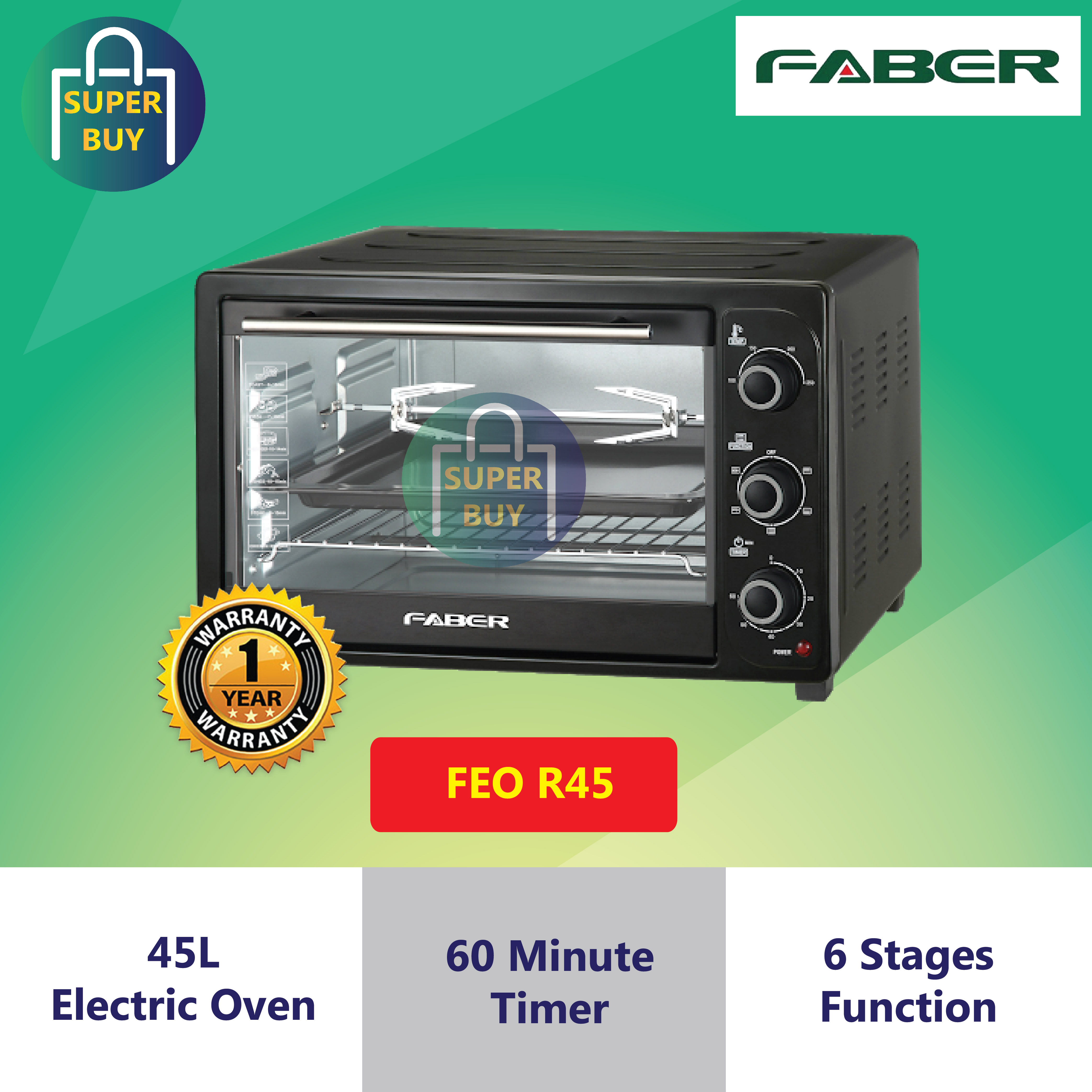Faber FEO R45 45L Electric Oven | Lazada