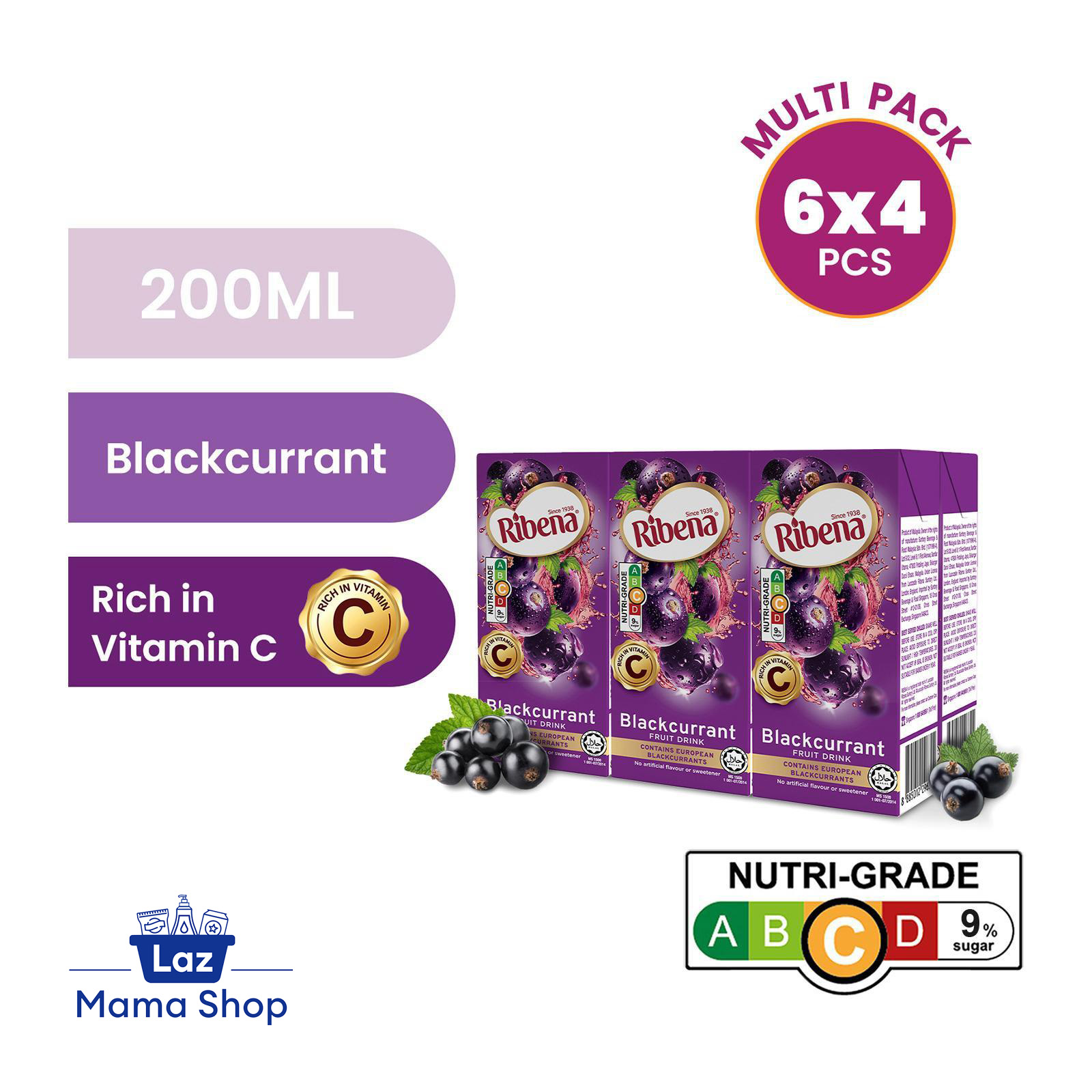 Ribena Blackcurrant Fruit Drink Case Laz Mama Shop Lazada Singapore