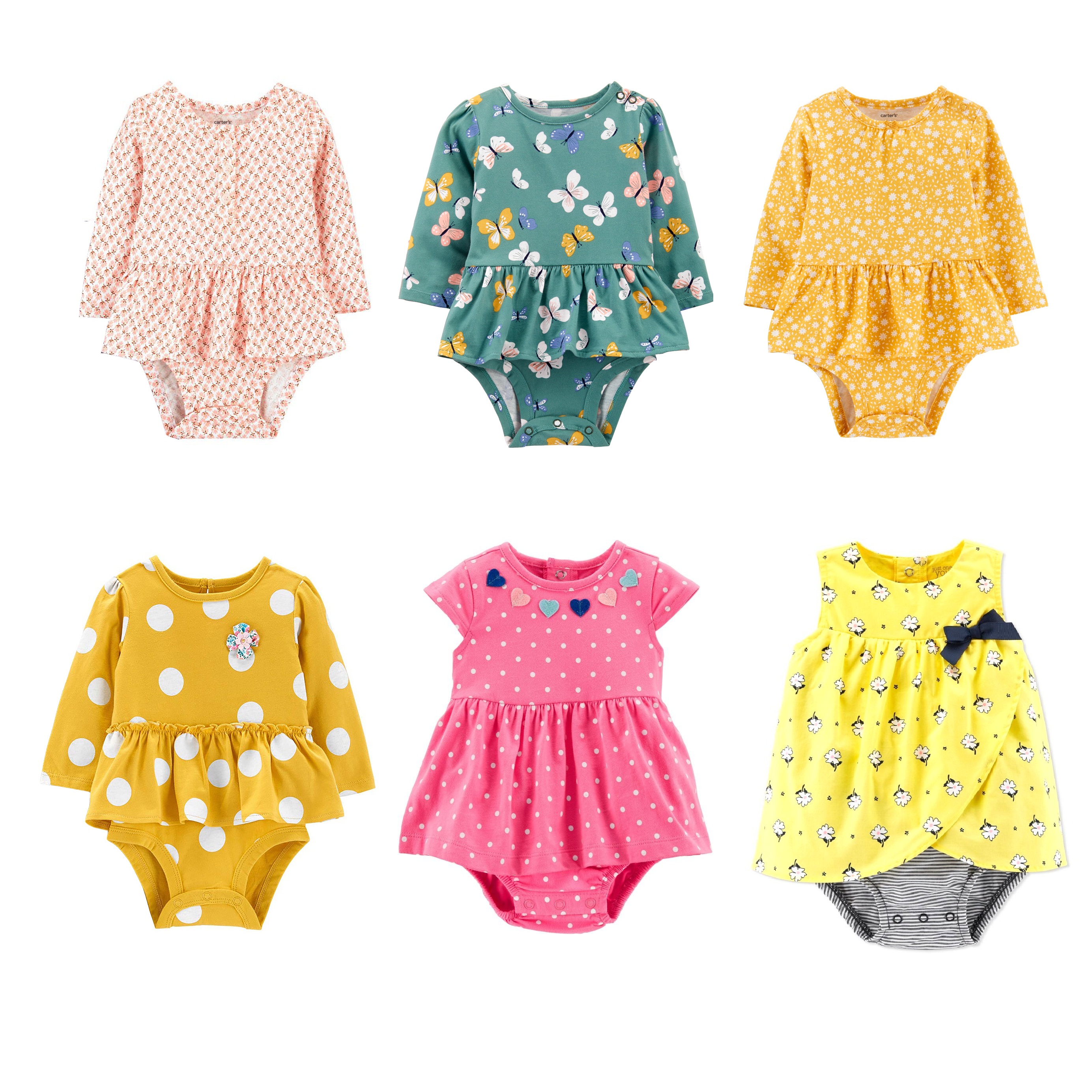 THANH LÝ LẺ SIZE - CHỌN MẪU Body chip váy bé gái dài tay cộc tay điệu đà áo váy bodysuit cho bé