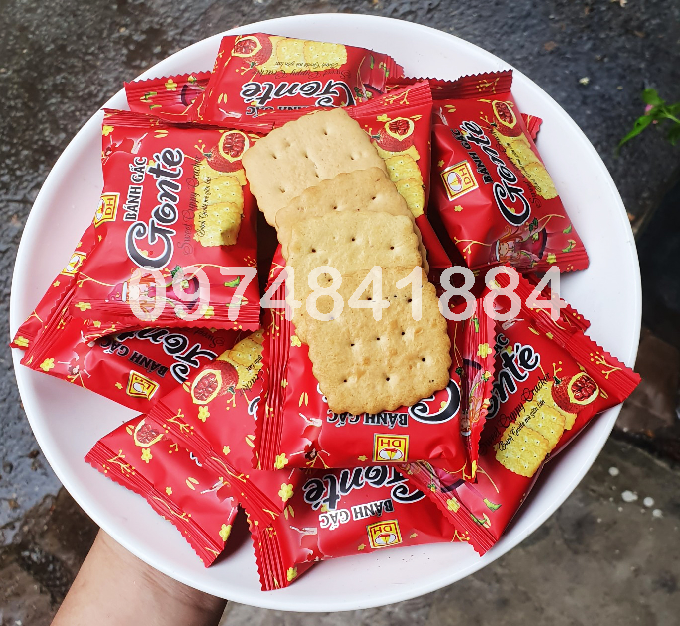 Bánh quy gấc Đức Hưng 1kg/ 500g/ 250g - bánh tây - bánh quy thơm ngon - đồ ăn vặt