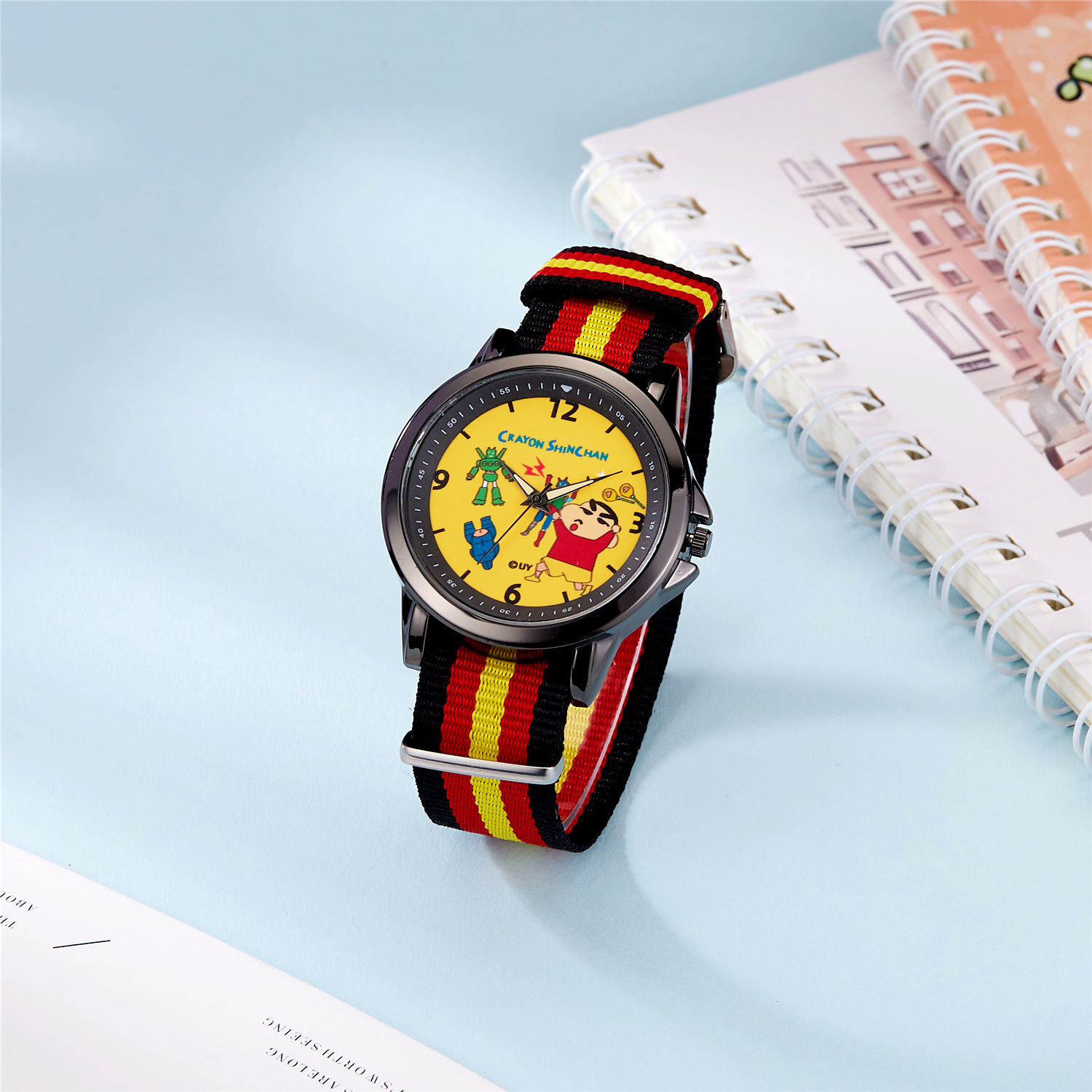 【Factory Store】Official Hello Kitty and Crayon Shin-chan 'Adults' World Watch Surprise Blind Box for Students - Cute Random Draw Watch, Trending Product.