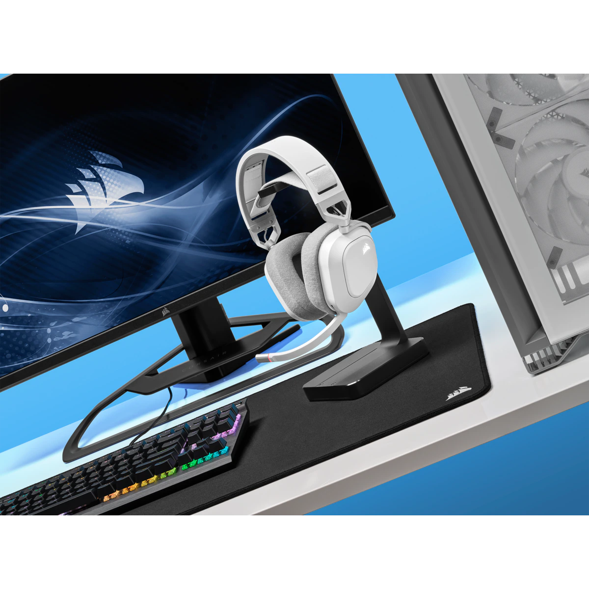 Tai nghe Corsair HS80 RGB Wireless (Hàng chính hãng, bảo hành 12 tháng)